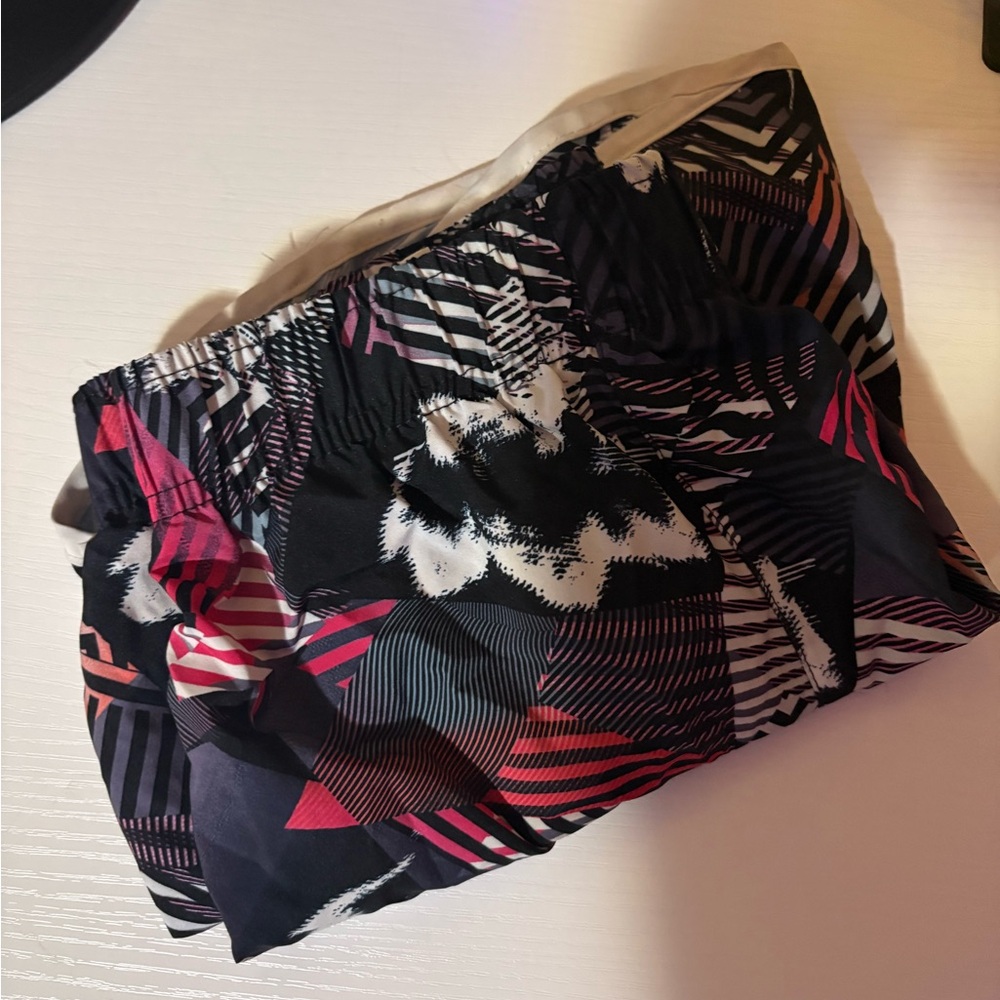 Multicolor Abstract Patterned Skirt